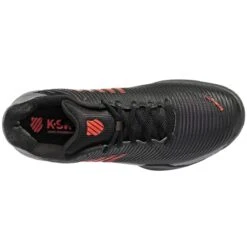 K-Swiss Hypercourt Express 2 Men's Tennis Shoe (Black/Grey/Orange) -Ball Games Shop 06613 042.06