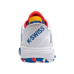 K-Swiss Hypercourt Supreme Men's Tennis Shoe (White/Classic Blue/Berry Red) -Ball Games Shop 06615 166.03