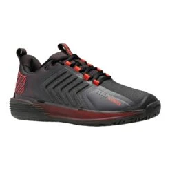 K-Swiss Ultrashot 3 Men's Tennis Shoe (Asphalt/Black/Orange) -Ball Games Shop 06988 061.01