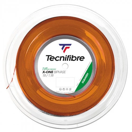 Tecnifibre X-One Biphase 18 Squash String Reel (Orange) 3 Tecnifibre X-One Biphase 18 Squash String Reel (Orange)