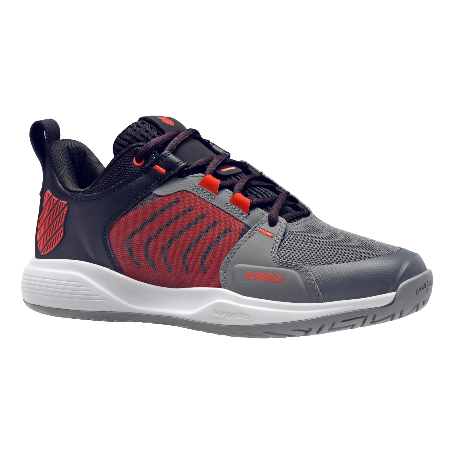K-Swiss Ultrashot Team Men's Tennis Shoe (Grey/Black/Orange) 7 K-Swiss Ultrashot Team Men's Tennis Shoe (Grey/Black/Orange) - Image 5