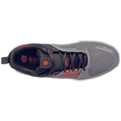 K-Swiss Ultrashot Team Men's Tennis Shoe (Grey/Black/Orange) 12 K-Swiss Ultrashot Team Men's Tennis Shoe (Grey/Black/Orange) -Ball Games Shop 07395 052.06