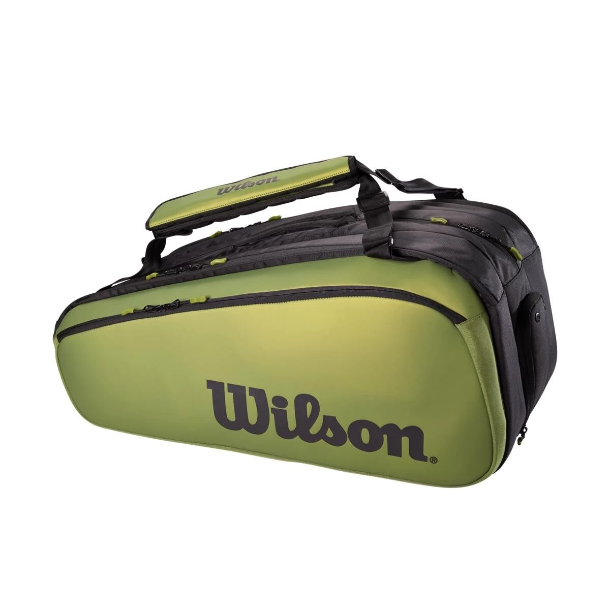 Wilson Blade V8 Super Tour 15 Pack Racquet Bag (Green/Black) 3 Wilson Blade V8 Super Tour 15 Pack Racquet Bag (Green/Black)
