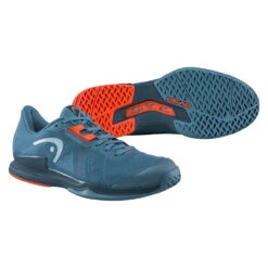Head Sprint Pro 3.5 Men's Tennis Shoe (Blue/Orange) -Ball Games Shop 273042 SPRINTPRO3.5MENBSOR 3