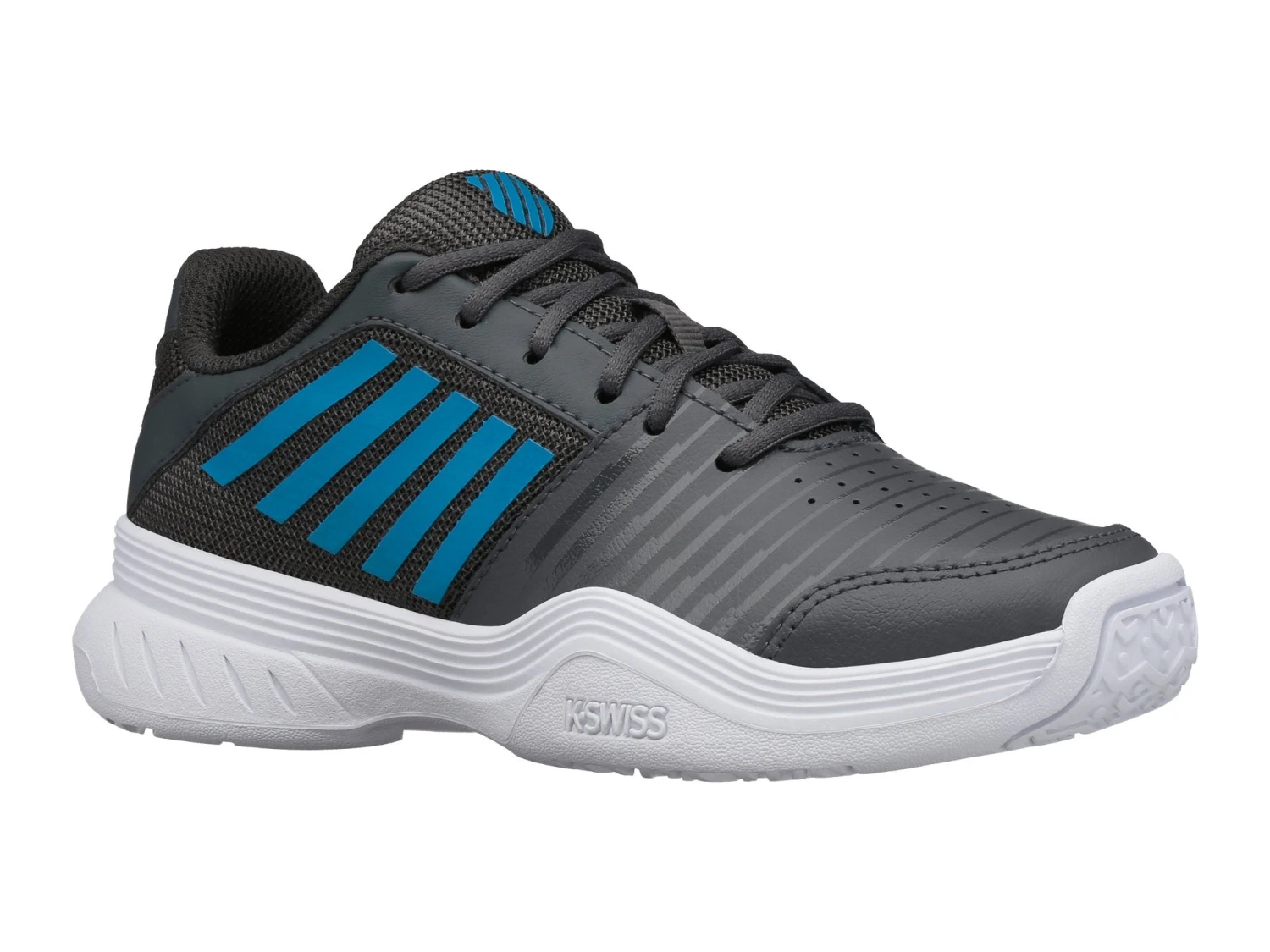 K-Swiss Court Express OMNI Junior Tennis Shoe (Black/Blue) 9 K-Swiss Court Express OMNI Junior Tennis Shoe (Black/Blue) - Image 7