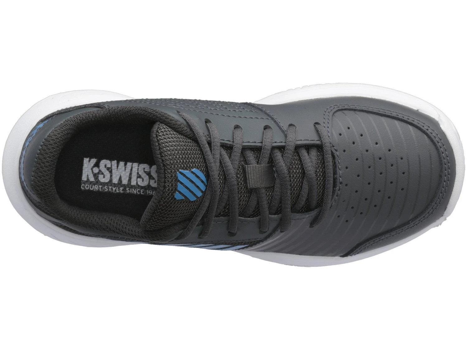 K-Swiss Court Express OMNI Junior Tennis Shoe (Black/Blue) 4 K-Swiss Court Express OMNI Junior Tennis Shoe (Black/Blue) - Image 2