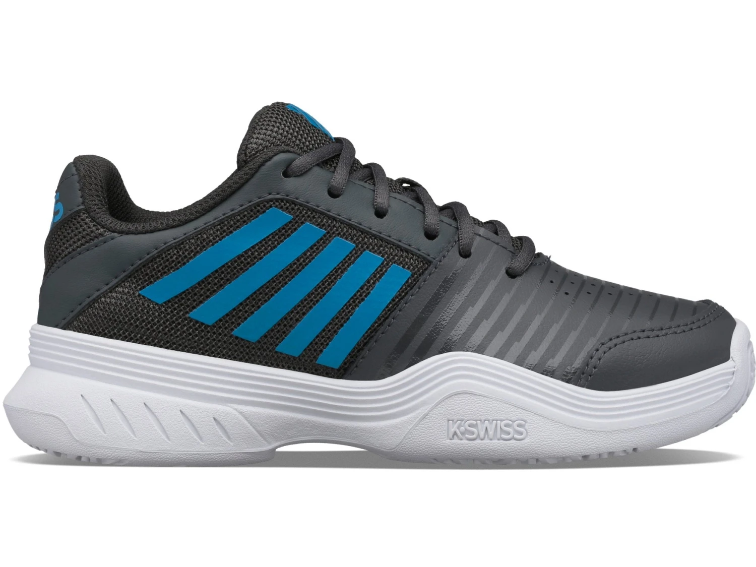 K-Swiss Court Express OMNI Junior Tennis Shoe (Black/Blue) 3 K-Swiss Court Express OMNI Junior Tennis Shoe (Black/Blue)