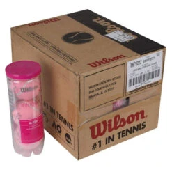 Wilson Intrigue All Court Pink Tennis Balls - 12 Can Case -Ball Games Shop 61EDyajaQkL. AC SL1001