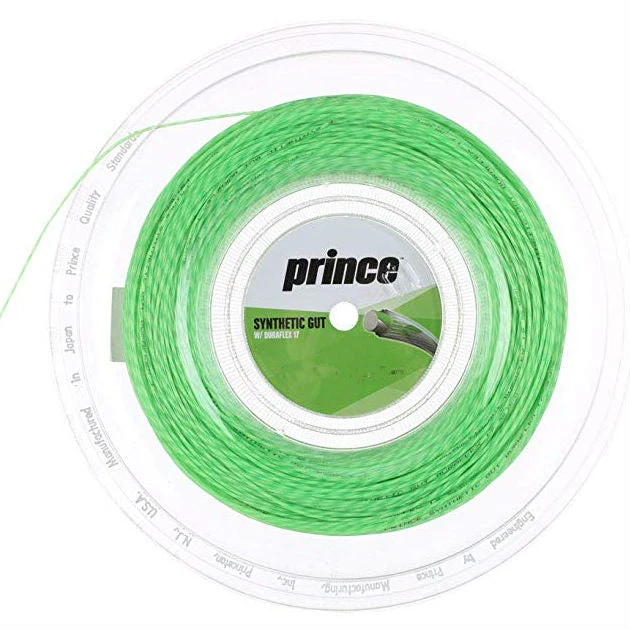 Prince Synthetic Gut 16/1.30 Duraflex Tennis String Reel (Green) 3 Prince Synthetic Gut 16/1.30 Duraflex Tennis String Reel (Green)