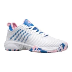 K-Swiss Hypercourt Supreme Women's Tennis Shoe (White/Star Sapphire/Orchid Pink) -Ball Games Shop 96615 969.01
