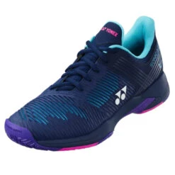 Yonex Power Cushion Sonicage 2 Women's Tennis Shoe (Navy/Blue Purple) -Ball Games Shop AC SL1365 1