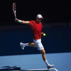 Adidas Barricade Tokyo Men's Tennis Shoe (White/Black/Solar Red) -Ball Games Shop Barricade Tokyo Tennis Shoes White FZ3935 HM3