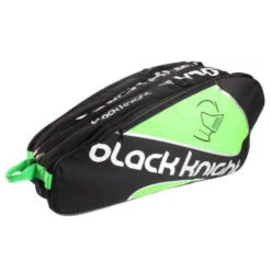 Black Knight Triple Racquet Bag (Black/Green) -Ball Games Shop Black Knight BG 637 1
