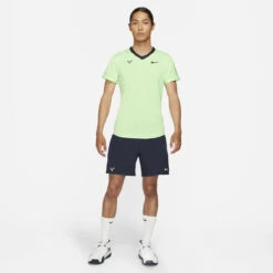 Nike Men's Rafa Dri-FIT ADV Top (Lime Glow/Obsidian) -Ball Games Shop CV2802 345 PHSYM002 3144