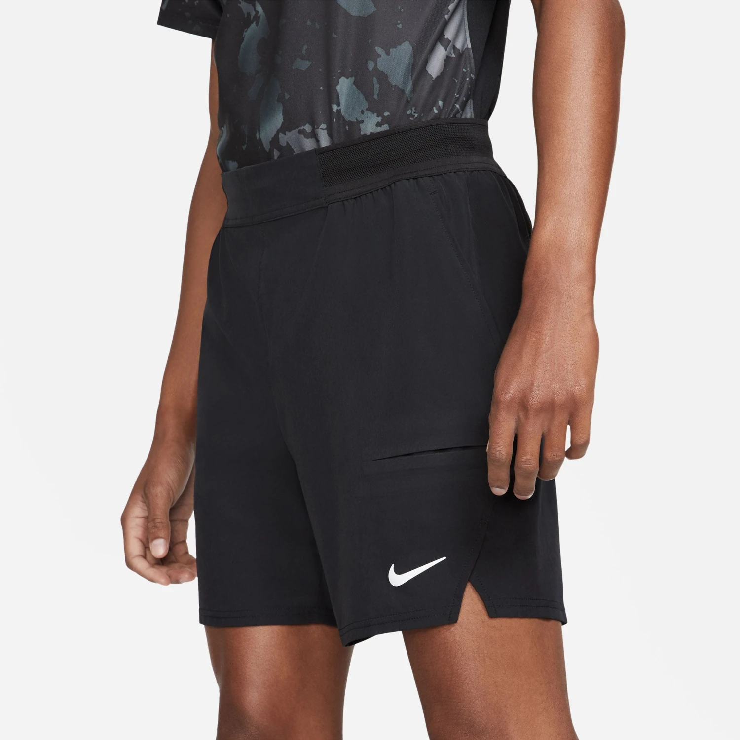 Nike Men's Dri-FIT Advantage 7-Inch Shorts (Black/White) 3 Nike Men's Dri-FIT Advantage 7-Inch Shorts (Black/White)