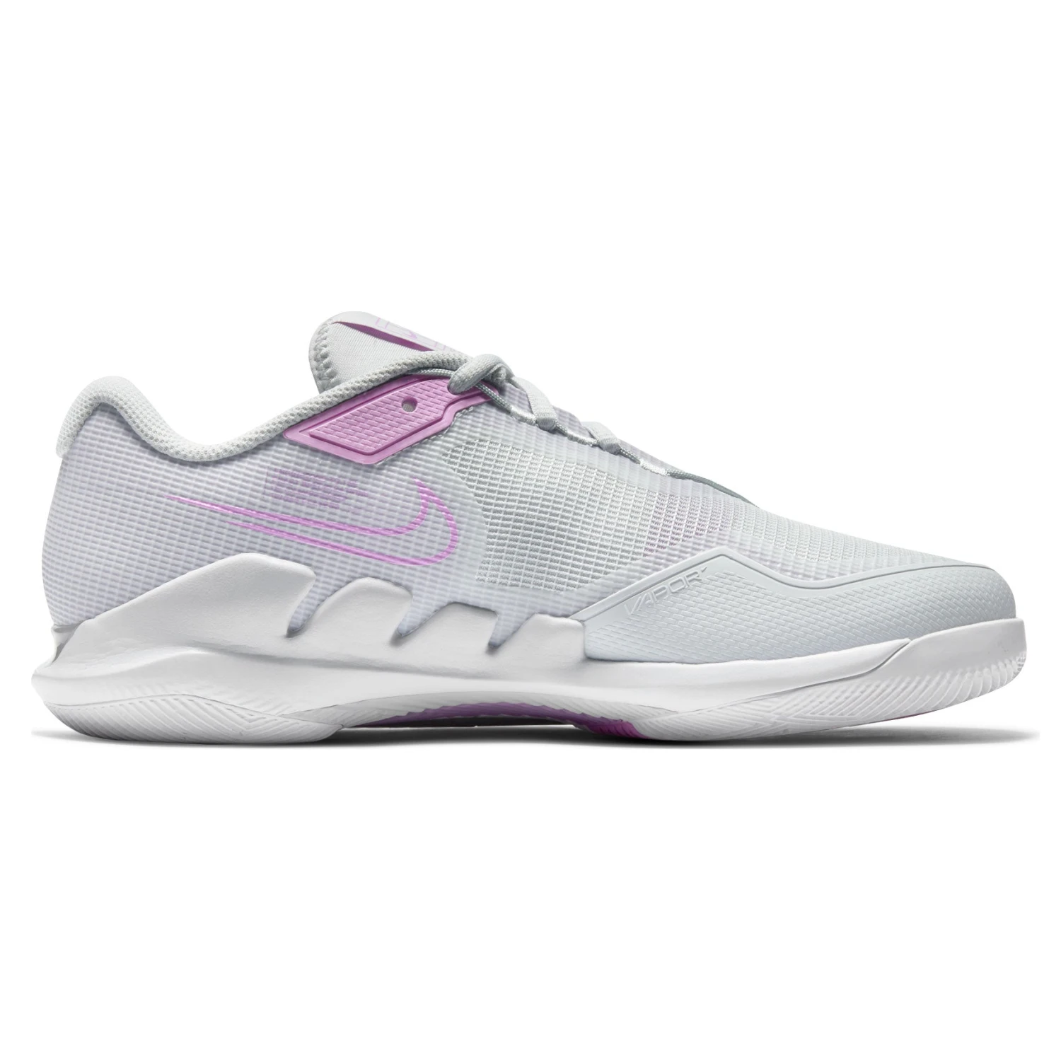 Nike Air Zoom Vapor Pro Women's Tennis Shoe (Light Grey/Fuchsia/White) 12 Nike Air Zoom Vapor Pro Women's Tennis Shoe (Light Grey/Fuchsia/White) - Image 10