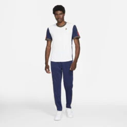 Nike Men's Dri-FIT NYC Slam Top (White/University Red/Binary Blue) -Ball Games Shop DA4329 100 PHSYM002 3144