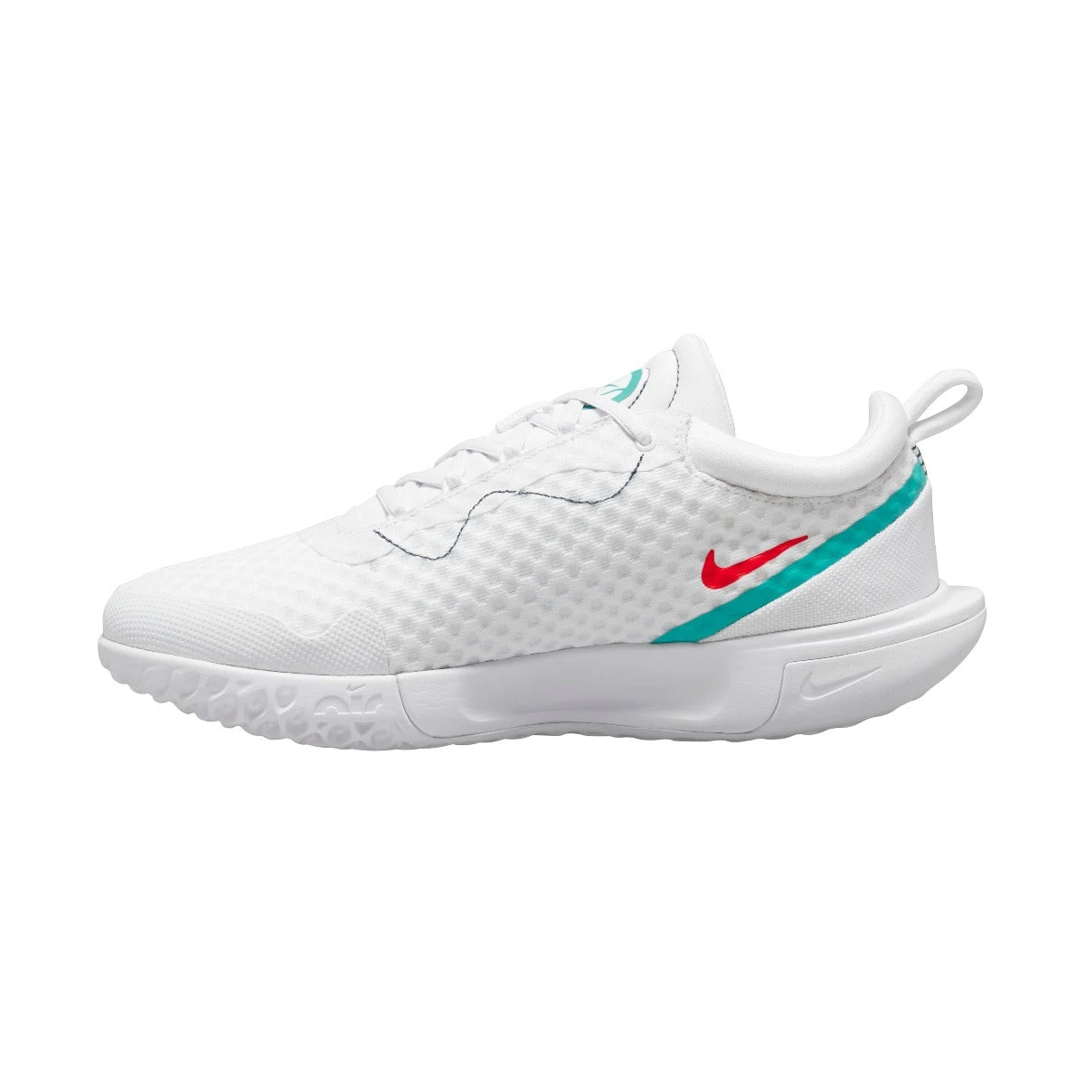 Nike Court Zoom Pro Women's Tennis Shoe (White/Red/Teal) 4 Nike Court Zoom Pro Women's Tennis Shoe (White/Red/Teal) - Image 2