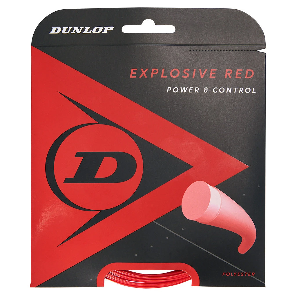 Dunlop Explosive Red 16/1.30 Tennis String (Red) 3 Dunlop Explosive Red 16/1.30 Tennis String (Red)