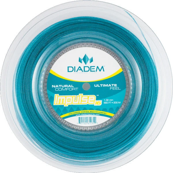 Diadem Impulse 16/1.32 Tennis String Reel (Teal) 3 Diadem Impulse 16/1.32 Tennis String Reel (Teal)