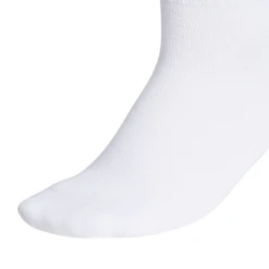 Adidas Women's 3 Stripe Quarter Crew Socks (White) -Ball Games Shop EX6576 HDW photo detail 2 white