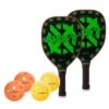 ONIX Evoke Teardrop (Green) 2 Paddle Pickleball Bundle -Ball Games Shop EvokeTeardropGreenBundle
