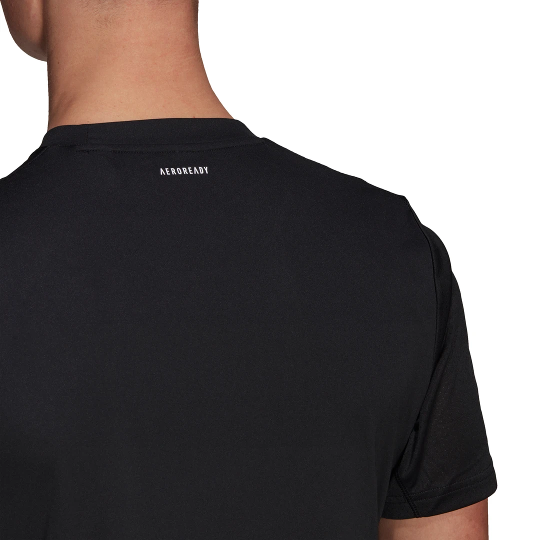 Adidas Men's 3 Stripes Club Top (Black) 6 Adidas Men's 3 Stripes Club Top (Black) - Image 4