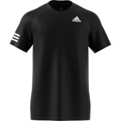 Adidas Men's 3 Stripes Club Top (Black) 14 Adidas Men's 3 Stripes Club Top (Black) -Ball Games Shop GL5403 APP virtual front white