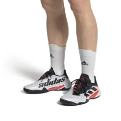 Adidas Barricade Men's Tennis Shoe -Ball Games Shop GW2964 11 FOOTWEAR OnModel FrontView white