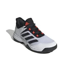 Adidas Ubersonic 4 Junior Tennis Shoe (White/Black/Red) -Ball Games Shop GW2997 6 FOOTWEAR Photography FrontLateralTopView white