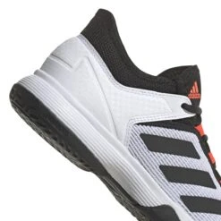 Adidas Ubersonic 4 Junior Tennis Shoe (White/Black/Red) -Ball Games Shop GW2997 8 FOOTWEAR Photography DetailView1 white