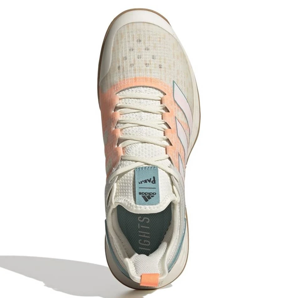 Adidas Adizero Ubersonic 4 Parley Women's Tennis Shoes (White/Beam Orange) 5 Adidas Adizero Ubersonic 4 Parley Women's Tennis Shoes (White/Beam Orange) - Image 3