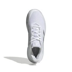 Adidas CourtJam Control Women's Tennis Shoe (White/Silver) 15 Adidas CourtJam Control Women's Tennis Shoe (White/Silver) -Ball Games Shop GY1334 3 FOOTWEAR Photography TopPortraitView white