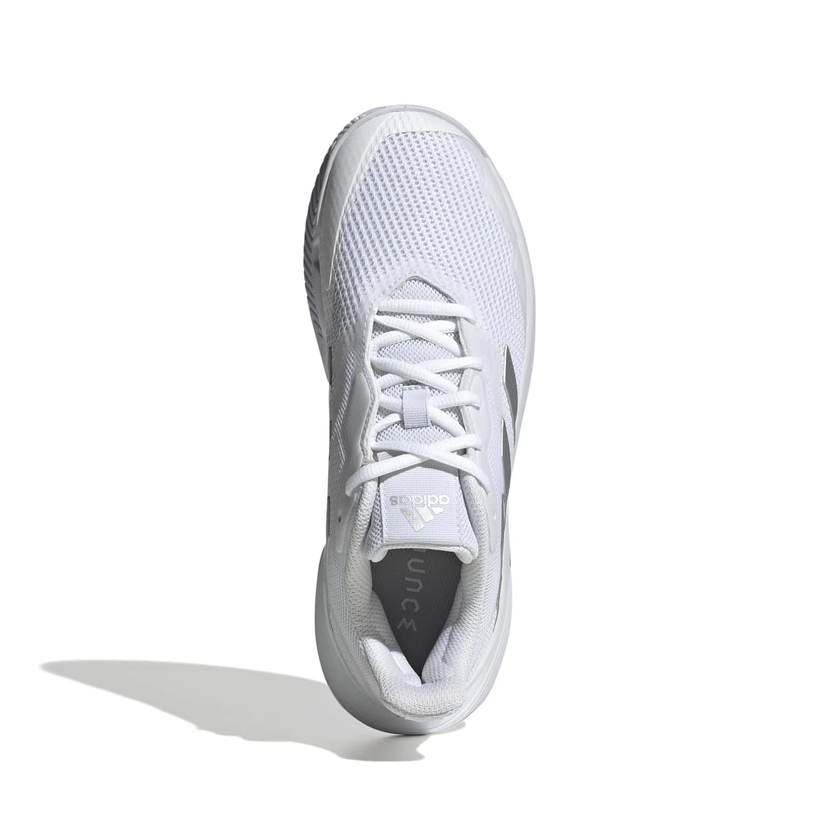 Adidas CourtJam Control Women's Tennis Shoe (White/Silver) 6 Adidas CourtJam Control Women's Tennis Shoe (White/Silver) - Image 4