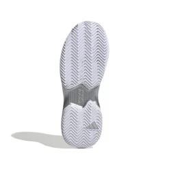 Adidas CourtJam Control Women's Tennis Shoe (White/Silver) 14 Adidas CourtJam Control Women's Tennis Shoe (White/Silver) -Ball Games Shop GY1334 4 FOOTWEAR Photography BottomView white