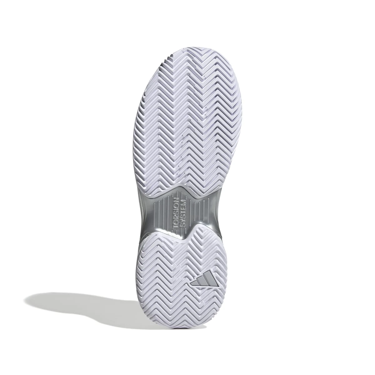 Adidas CourtJam Control Women's Tennis Shoe (White/Silver) 5 Adidas CourtJam Control Women's Tennis Shoe (White/Silver) - Image 3