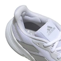 Adidas CourtJam Control Women's Tennis Shoe (White/Silver) 19 Adidas CourtJam Control Women's Tennis Shoe (White/Silver) -Ball Games Shop GY1334 9 FOOTWEAR Photography DetailView2 white