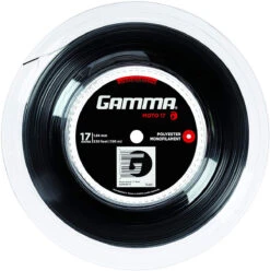 Gamma AMP Moto 17/1.24 Tennis String Mini Reel (Black)