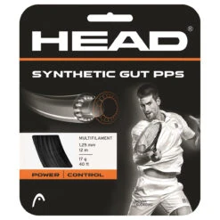 Head Synthetic Gut 17/1.25 PPS Tennis String (Black)