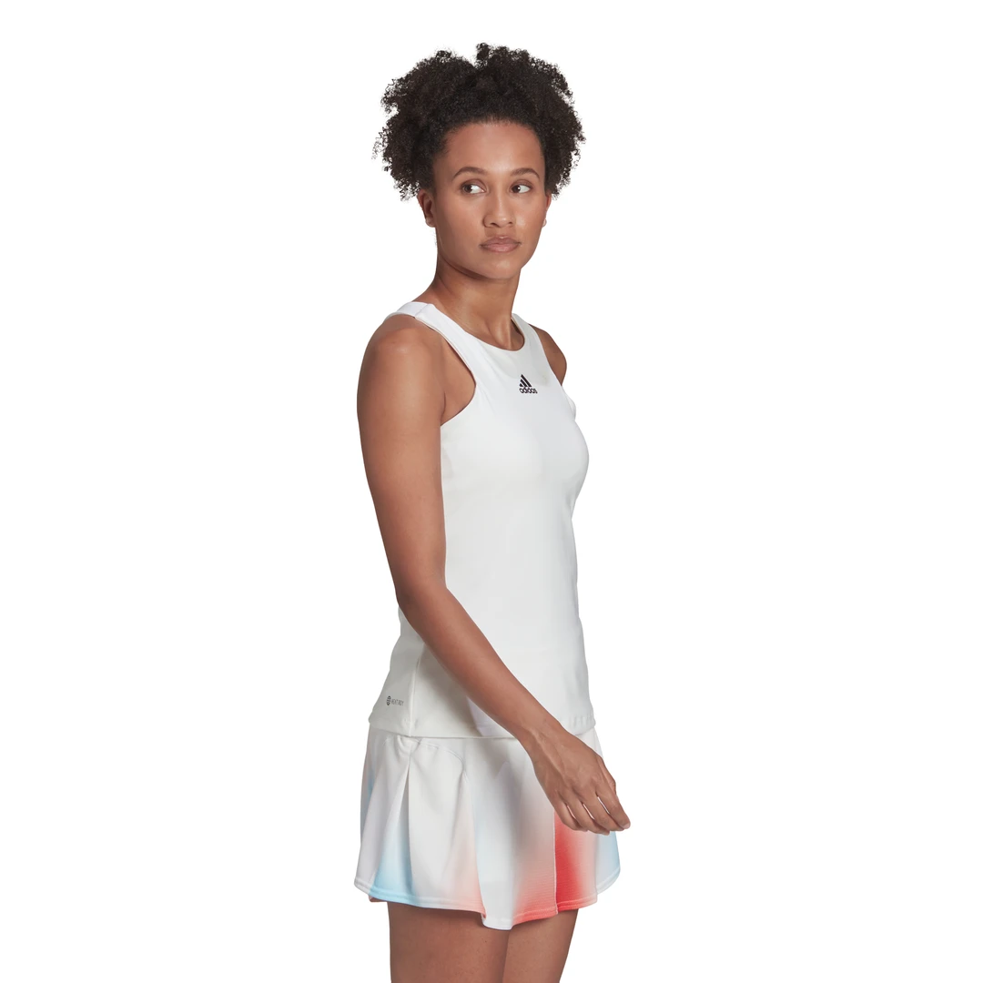 Adidas Women's Tennis Y-Tank Top (White) 6 Adidas Women's Tennis Y-Tank Top (White) - Image 4
