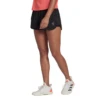 Adidas Women's Club Shorts (Black/Grey Five) -Ball Games Shop HF1769 APP on model standard white
