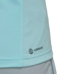 Adidas Women's Club Tank Top (Aqua/Back) -Ball Games Shop HF4544 10 APPAREL OnModel DetailView3 white