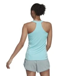 Adidas Women's Club Tank Top (Aqua/Back) -Ball Games Shop HF4544 5 APPAREL OnModel BackView white
