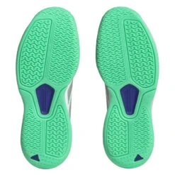 Adidas AvaFlash Women's Tennis Shoe (White/Blue) -Ball Games Shop HP5272 4 FOOTWEAR Photography BottomView transparent 1