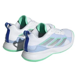 Adidas AvaFlash Women's Tennis Shoe (White/Blue) -Ball Games Shop HP5272 7 FOOTWEAR Photography BackLateralTopView transparent 1