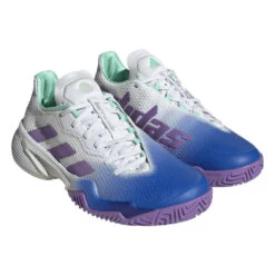 Adidas Barricade Women's Tennis Shoe (Blue/Purple) -Ball Games Shop HP7417 6 FOOTWEAR Photography FrontLateralTopView transparent