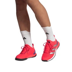 Adidas Adizero Ubersonic 4 Men's Tennis Shoe (Red) 11 Adidas Adizero Ubersonic 4 Men's Tennis Shoe (Red) -Ball Games Shop HQ8379 10 FOOTWEAR OnModel FrontView transparent