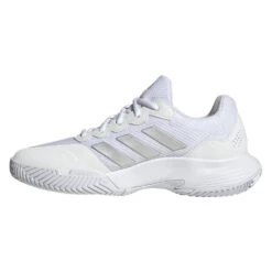 Adidas GameCourt 2 Women's Tennis Shoe (White) -Ball Games Shop HQ8476 5 FOOTWEAR Photography SideMedialCenterView transparent