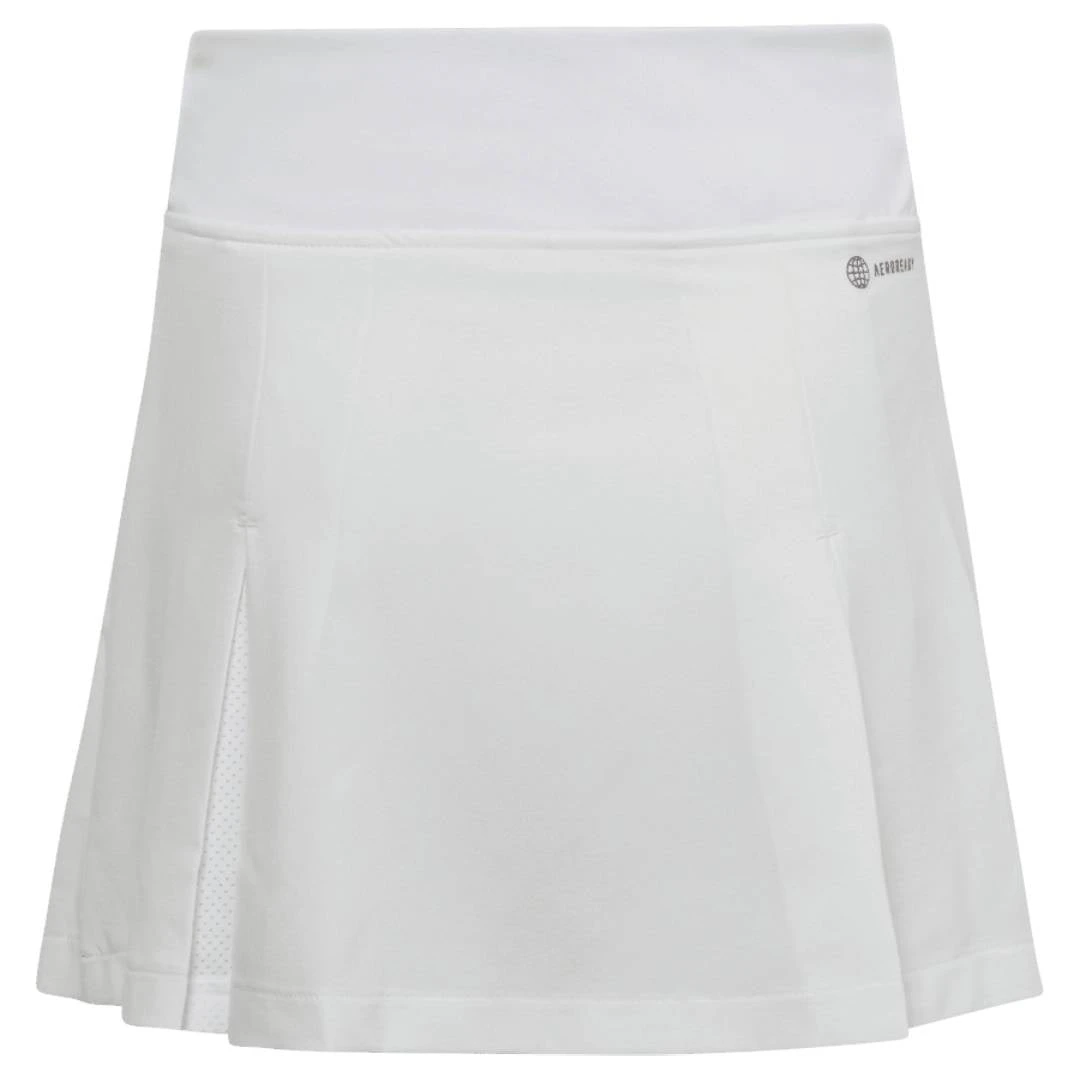 Adidas Girl's Club Pleated Skirt (White) 4 Adidas Girl's Club Pleated Skirt (White) - Image 2