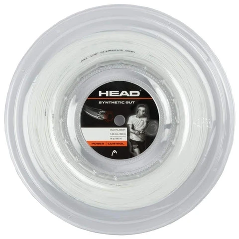 Head Synthetic Gut 16/1.30 Tennis String Reel (White) 3 Head Synthetic Gut 16/1.30 Tennis String Reel (White)